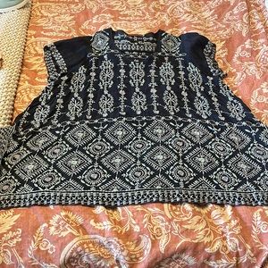 Johnny Was Embroidered Top